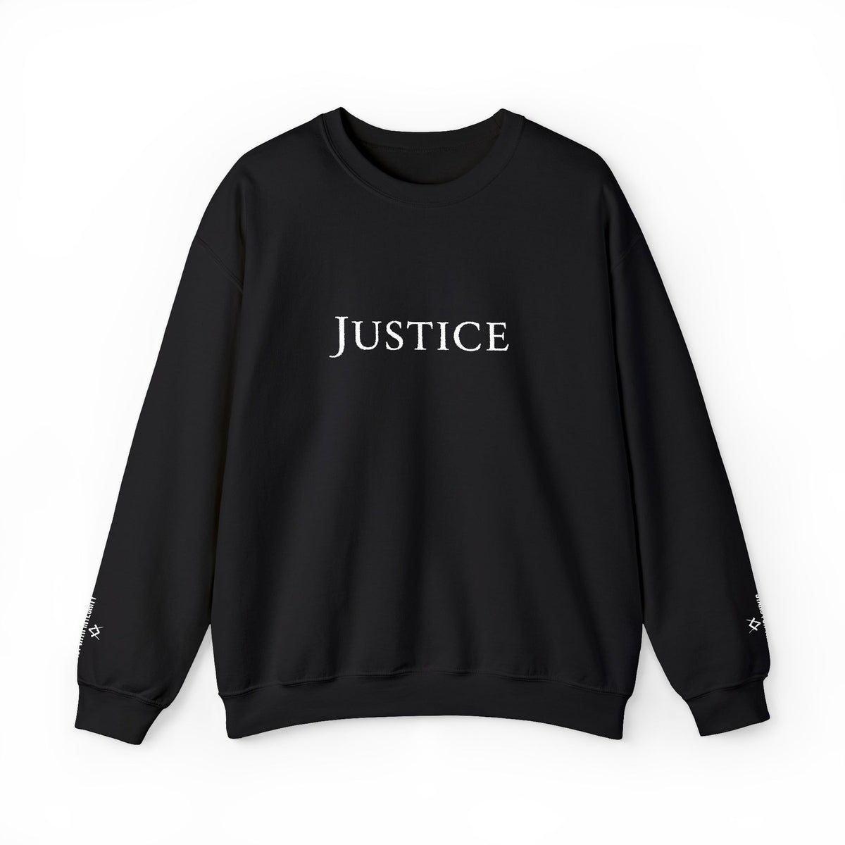 Master Mason Blue Lodge Sweatshirt - Justice Stand For Truth with Square & Compass - Bricks Masons