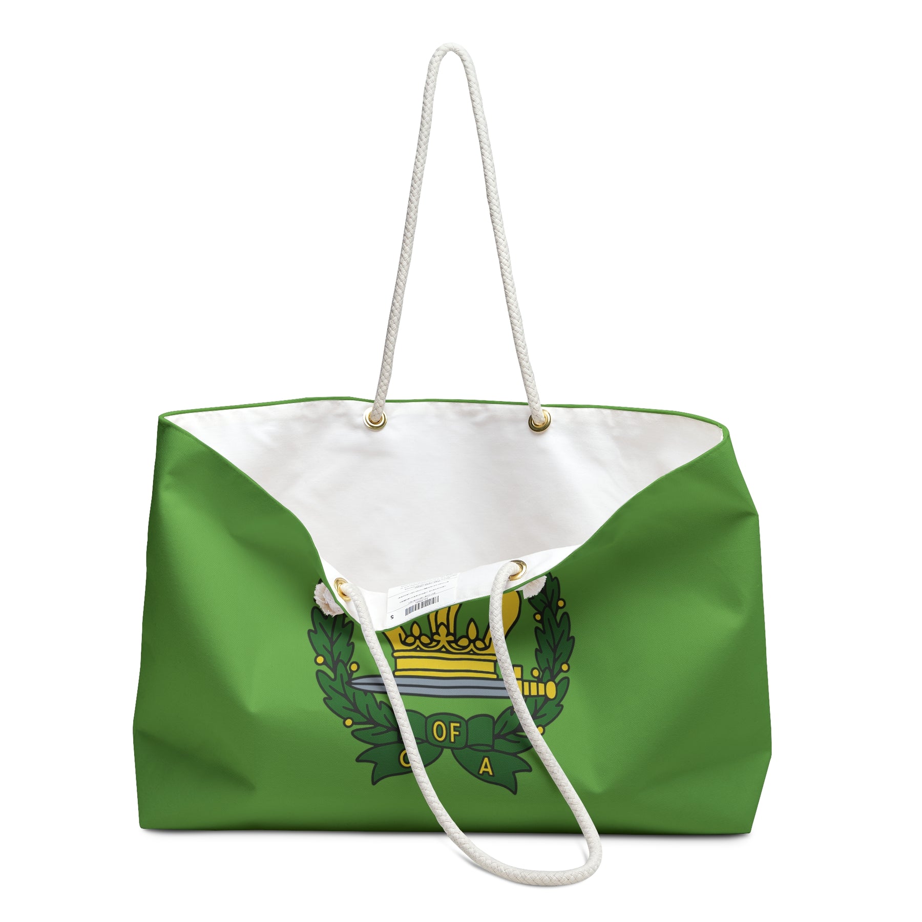 Order of the Amaranth Travel Bag - Green Spun Polyester Weekender Bag - Bricks Masons