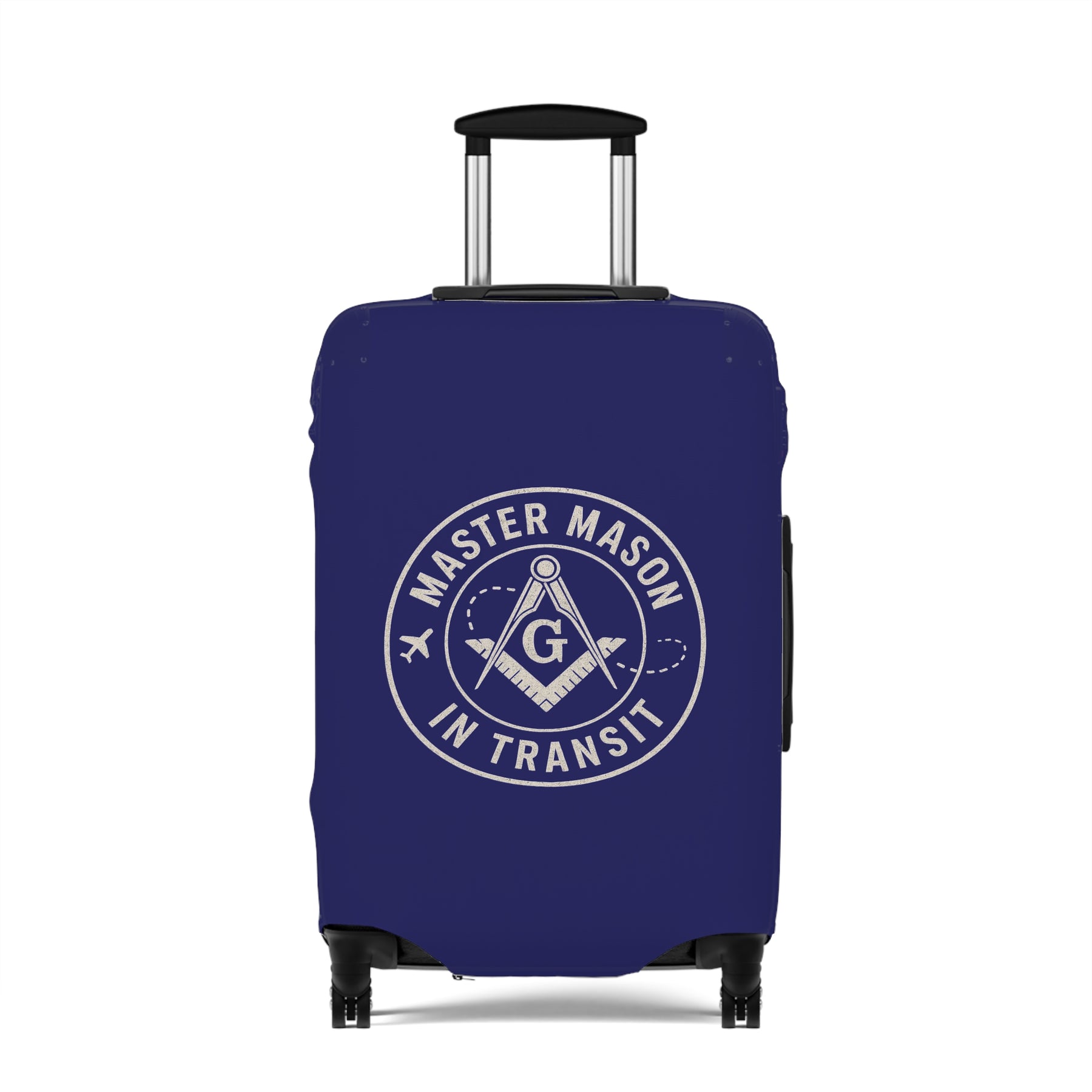 Master Mason Blue Lodge Luggage Cover - Master Mason in Transit S&C G Emblem