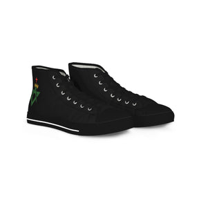 Allied Masonic Degrees Sneaker - High Top Black & White AMD Emblem - Bricks Masons