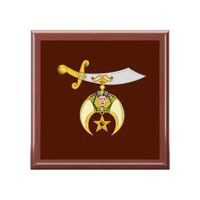 Shriners Jewelry Box - Scimitar & Crescent Emblem