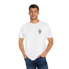 Allied Masonic Degrees T-Shirt - Cotton Garment-Dyed Tee Various Colors - Bricks Masons