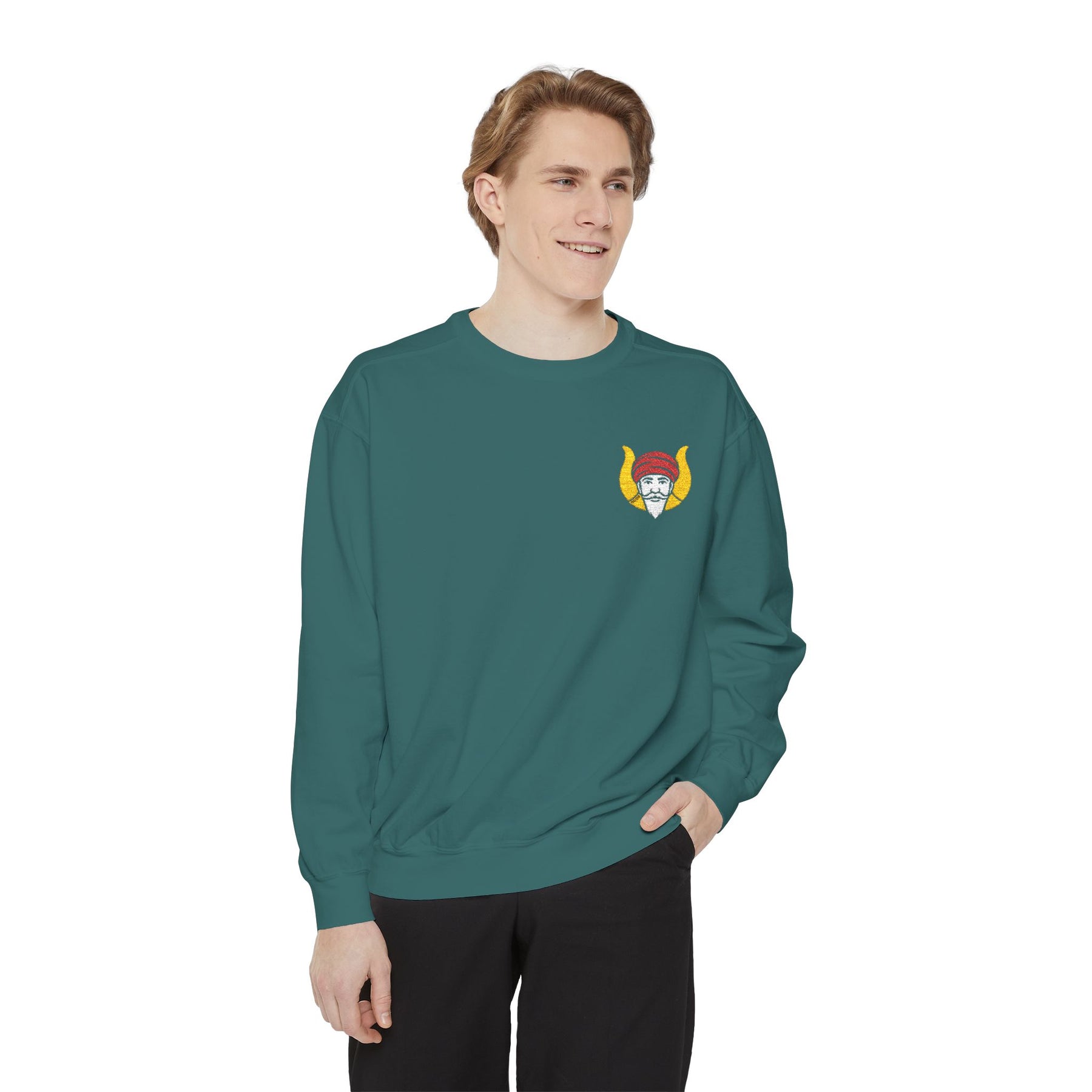 Grotto Sweatshirt - Embroidered Chest Emblem - Bricks Masons