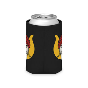 GROTTO Can Cooler - Black With Polyester Exterior - Bricks Masons