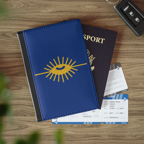 Knights of the All Seeing Eye Passport Cover - Blue PU Leather With  Inner Compartments - Bricks Masons