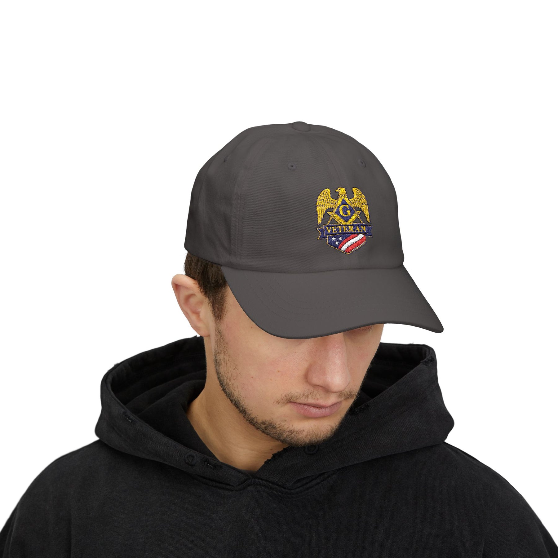 Master Mason Blue Lodge Baseball Cap - Embroidered Veteran Mason Dad Cap - Bricks Masons