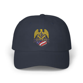 Master Mason Blue Lodge Baseball Cap - Embroidered Veteran Mason Dad Cap - Bricks Masons