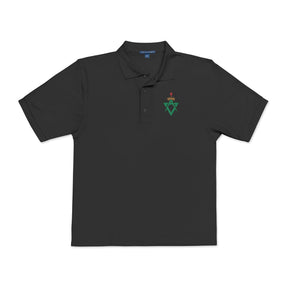 Allied Masonic Degrees Polo Shirt - Embroidered AMD Emblem Various Colors - Bricks Masons