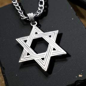 Rastafari Star of David Pendant in Silver 3.5 cm 6 g Art 500 - Bricks Masons
