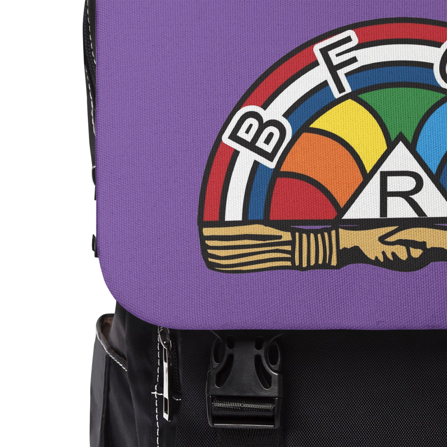 International Order of The Rainbow For Girls Backpack - Purple With Multiple Compartments - Bricks Masons