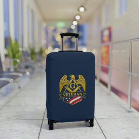 Master Mason Blue Lodge Luggage Cover - S&C G Veteran Mason Emblem