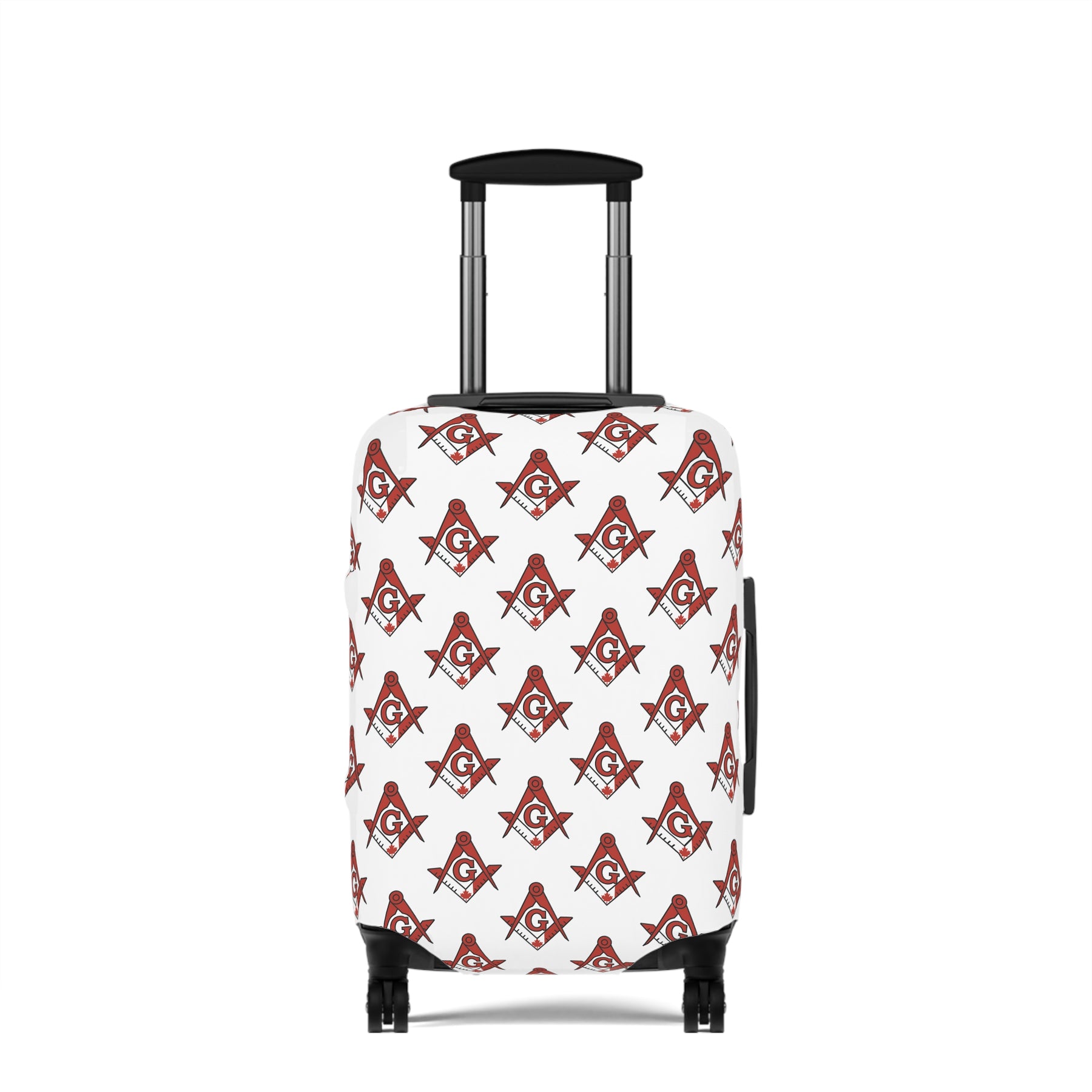 Master Mason Blue Lodge Canada Jurisdiction Luggage Cover - S&C G Leaf Print