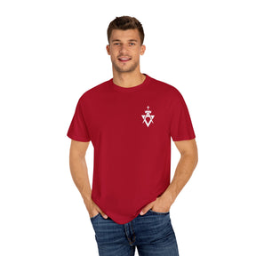 Allied Masonic Degrees T-Shirt - Cotton Garment-Dyed Tee Various Colors - Bricks Masons