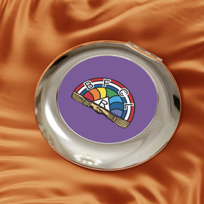 International Order of The Rainbow For Girls Compact Mirror - Rainbow Emblem