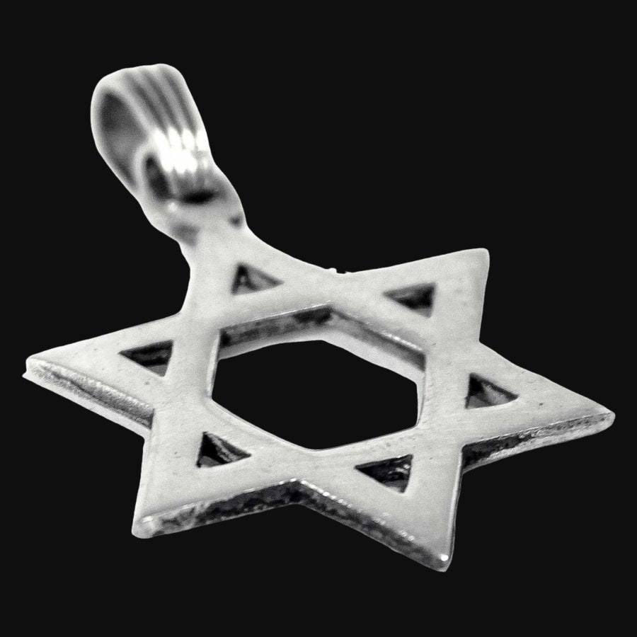 Star of David Pendant in Silver 3 cm 7.2 g Art 599 - Bricks Masons