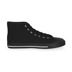 Allied Masonic Degrees Sneaker - High Top Black & White AMD White Emblem - Bricks Masons