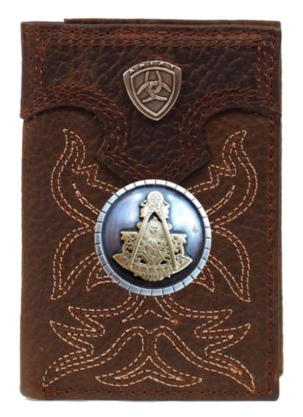 Past Master Blue Lodge Wallet - Ariat Long Length