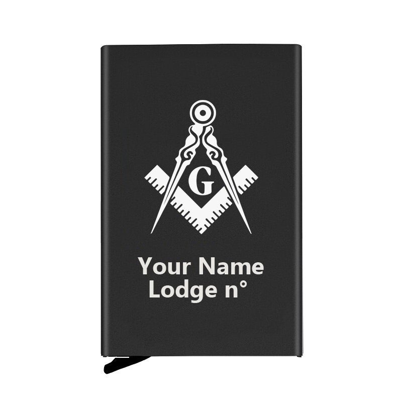 Master Mason Blue Lodge Credit Card Holder - Various Colors - Bricks Masons