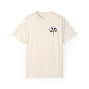 OES T-Shirt - Garment-Dyed Tee OES Star Various Colors - Bricks Masons