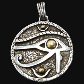 Eye of Horus Pendant in Silver and Gold 4 x 3 Cm 10.2 Gr Art 614 - Bricks Masons