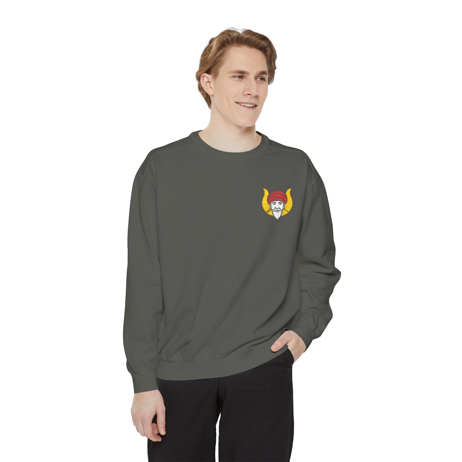 Grotto Sweatshirt - Embroidered Chest Emblem - Bricks Masons