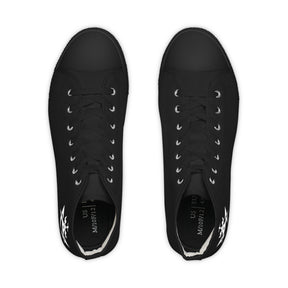 Allied Masonic Degrees Sneaker - High Top Black & White AMD White Emblem - Bricks Masons