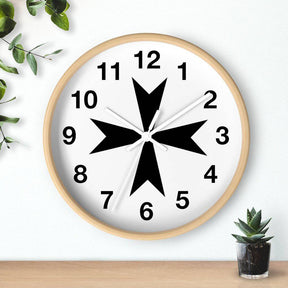 Order Of Malta Commandery Clock - Wooden Frame