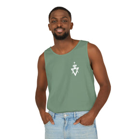 Allied Masonic Degrees Tank Top - Cotton Garment-Dyed Various Colors - Bricks Masons