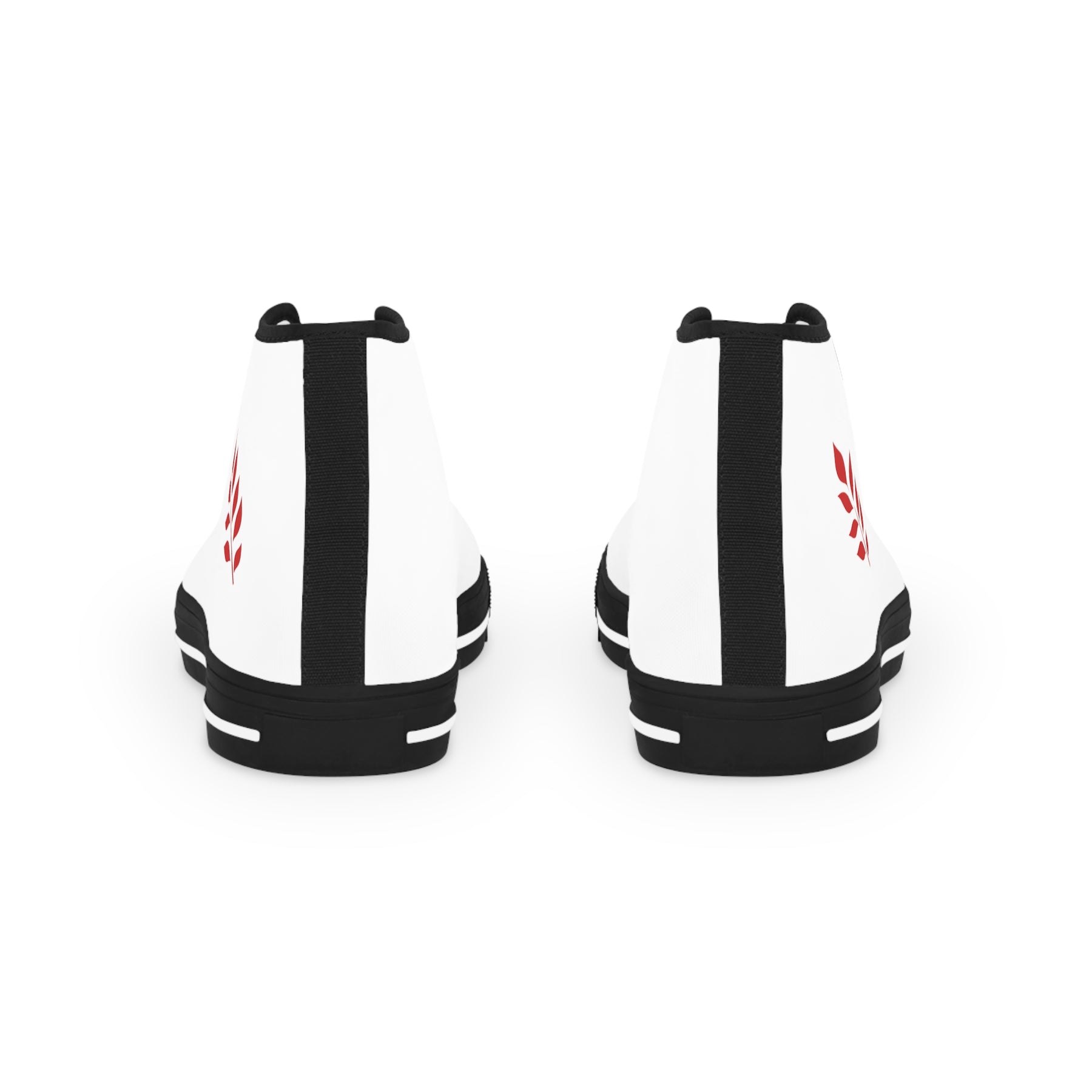 Red Branch of Eri Sneaker - High Top Black & White Red Branch - Bricks Masons