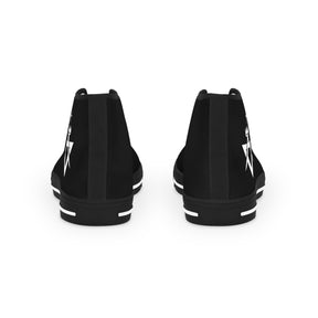 Allied Masonic Degrees Sneaker - High Top Black & White AMD White Emblem - Bricks Masons