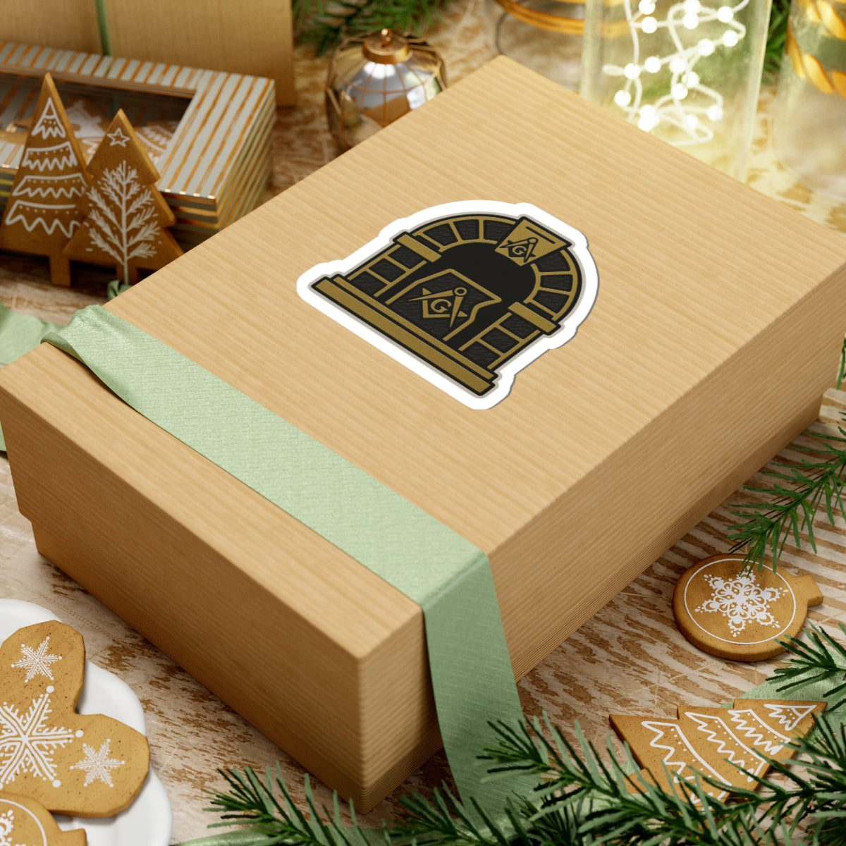 Master Mason Blue Lodge Sticker Decal - Kiss-Cut Colorful - Bricks Masons