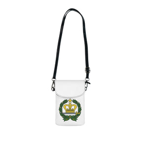 Order of the Amaranth Cell Phone Wallet - Green Wreath Microfiber Leather - Bricks Masons