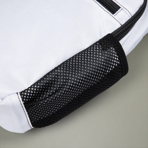 Queen of the South Crossbody Bag - White Nylon With Multiple Pockets - Bricks Masons