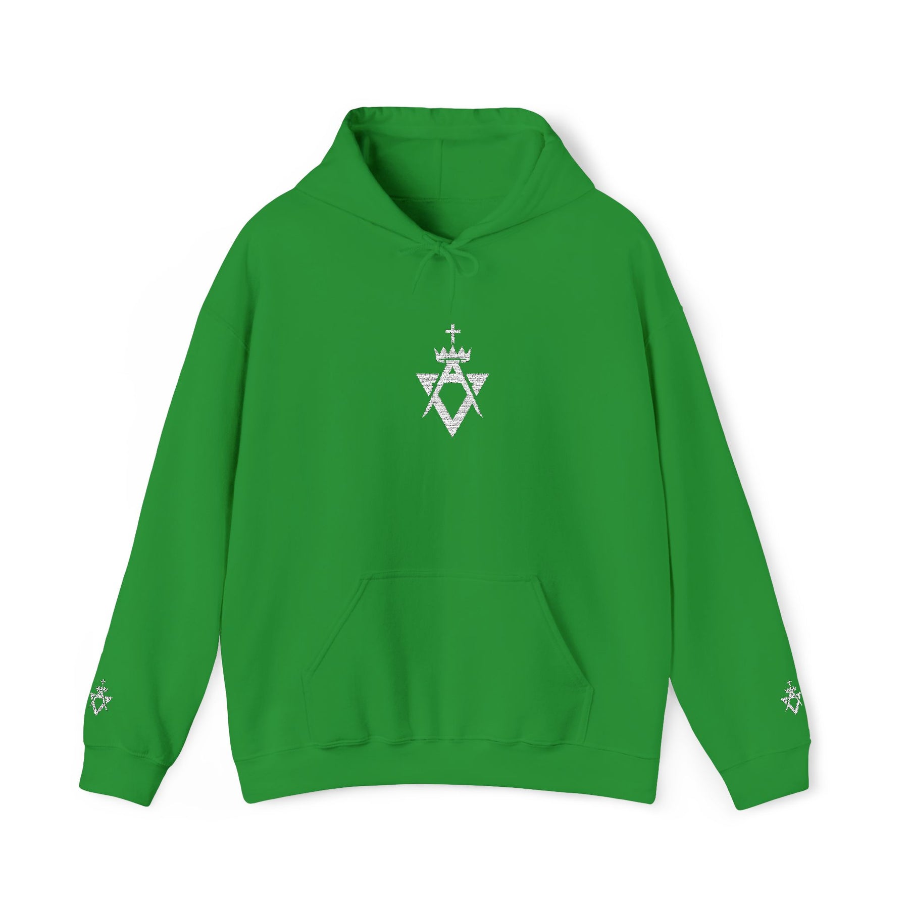 Allied Masonic Degrees Hoodie - Soft Cotton Poly Blend Embroidered Front Motif - Bricks Masons