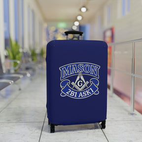 Master Mason Blue Lodge Luggage Cover - 2B1 ASK1 Square & Compass G Emblem