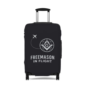 Master Mason Blue Lodge Luggage Cover - Freemason in Flight S&C G Emblem