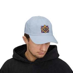 Master Mason Craft Baseball Cap - United Kingdom Mason Square & Compass G - Bricks Masons