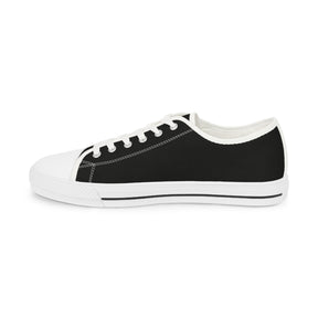 Allied Masonic Degrees Sneaker - Low Top Sneaker Black & White AMD White Emblem - Bricks Masons
