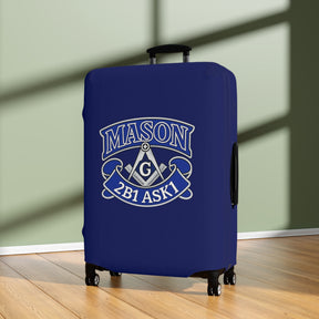 Master Mason Blue Lodge Luggage Cover - 2B1 ASK1 Square & Compass G Emblem