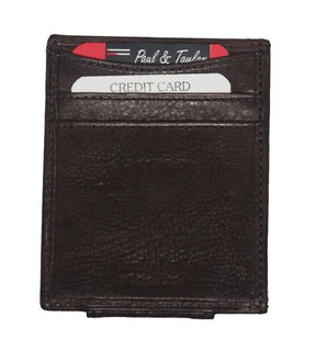 Master Mason Blue Lodge Wallet - Money Clip Black Leather
