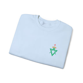 Allied Masonic Degrees Sweatshirt - Crewneck Front Embroidery - Bricks Masons