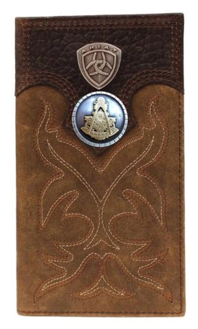Past Master Blue Lodge Wallet - Square & Compass Trifold or Checkbook