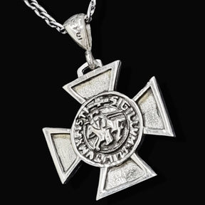 Templar Cross Pendant in Silver 3.5 x 2.5 cm 7 g Art 711 - Bricks Masons