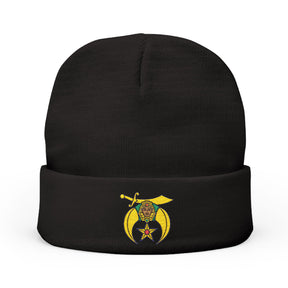 Daughters of Sphinx Beanie - Knit Embroidery Emblem - Bricks Masons