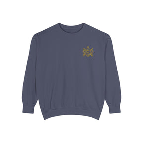 Master Mason Craft Sweatshirt - Embroidered United Kingdom Union Jack lines - Bricks Masons