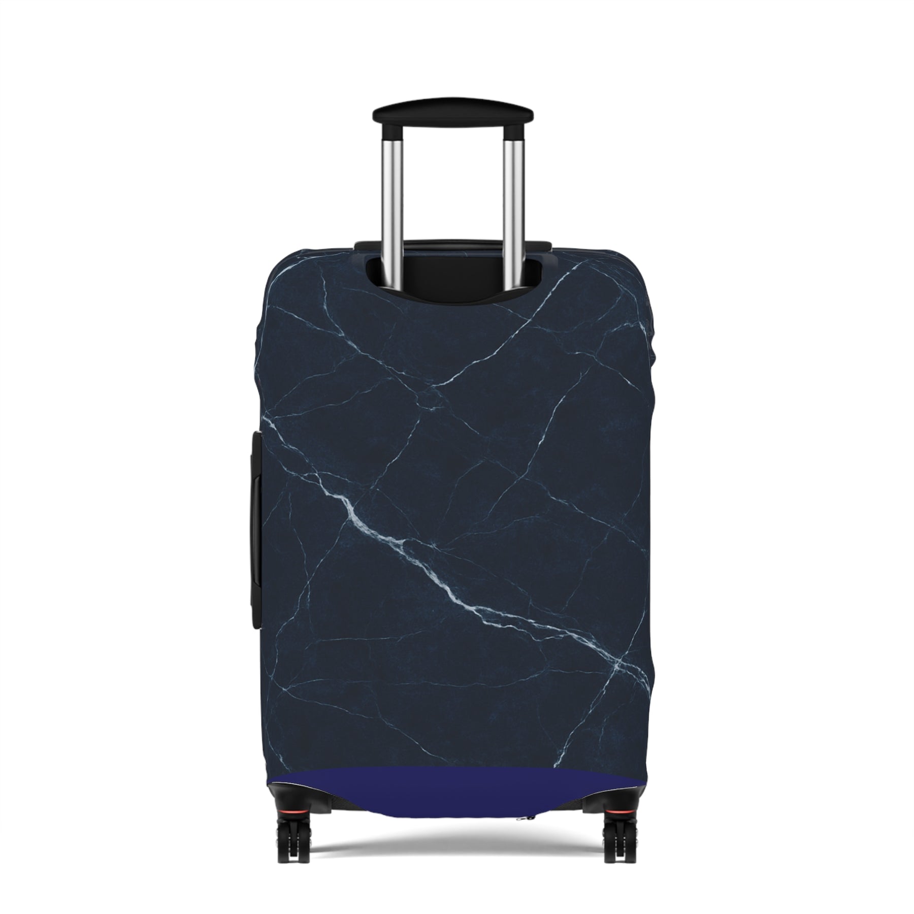Master Mason Blue Lodge Luggage Cover - Silver Square & Compasses with G Emblem
