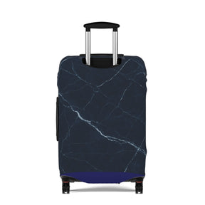 Master Mason Blue Lodge Luggage Cover - Silver Square & Compasses with G Emblem