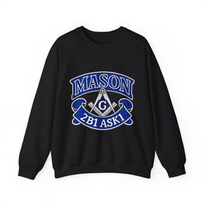 Master Mason Blue Lodge Sweatshirt - 2B1 ASK1 Square &amp; Compass G