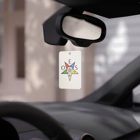 OES Car Air Freshener - Colorful Star with OES Lettering - Bricks Masons