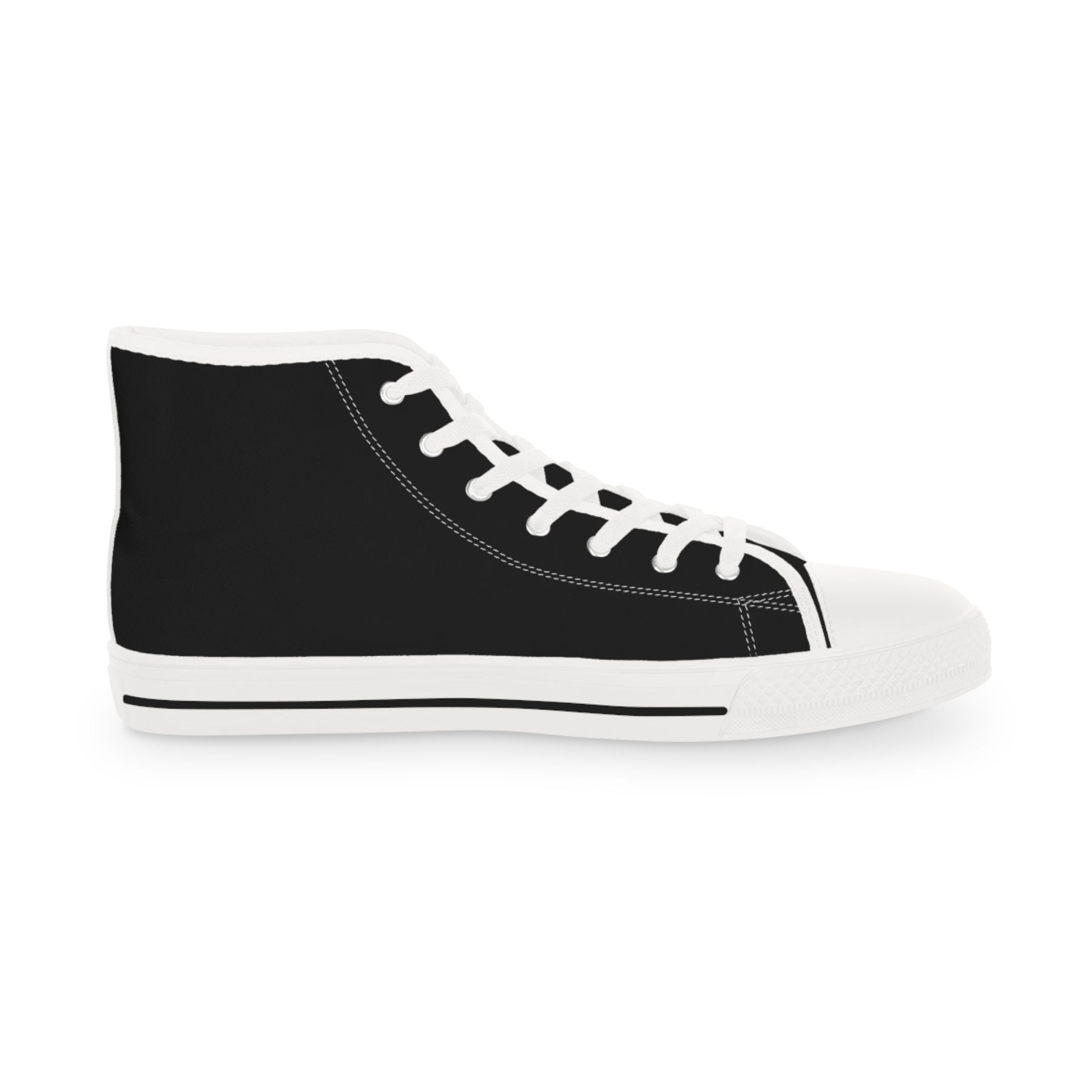 Royal Order of Jesters Sneaker - High Top Black & White Mirth is King - Bricks Masons